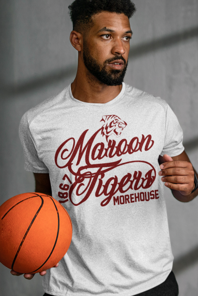 Big Boy Morehouse Maroon Tigers S11 Mens Football Jersey [Maroon - 3XL]