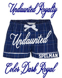 UNDAUNTED ROYALTY - FLANNEL SHORTS - DORM LOUNGEWEAR